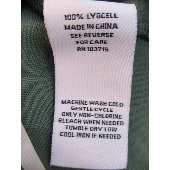 NANETTE LEPORE Blouse Women's Medium Green Sleeveless Short Tunic Top V-Neck - Picture 7 of 12